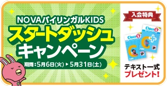NOVAKIDSキャンペーン2025年5月31日