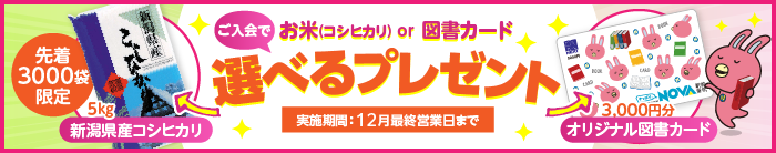NOVAキッズキャンペーン2025年12月31日まで