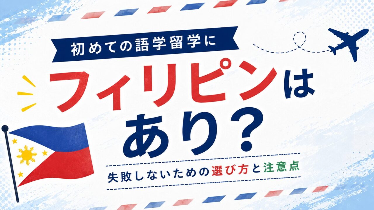 初めての語学留学 フィリピン